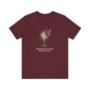 Drawn To Bad Decisions T-Shirt image 3