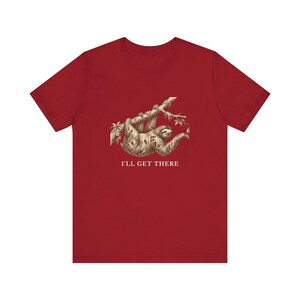 Funny Sloth T-Shirt, I'll Get There Tee, Lazy Animal Lover Gift Bild 19