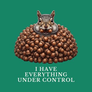 Everything Under Control Squirrel T-Shirt image 2