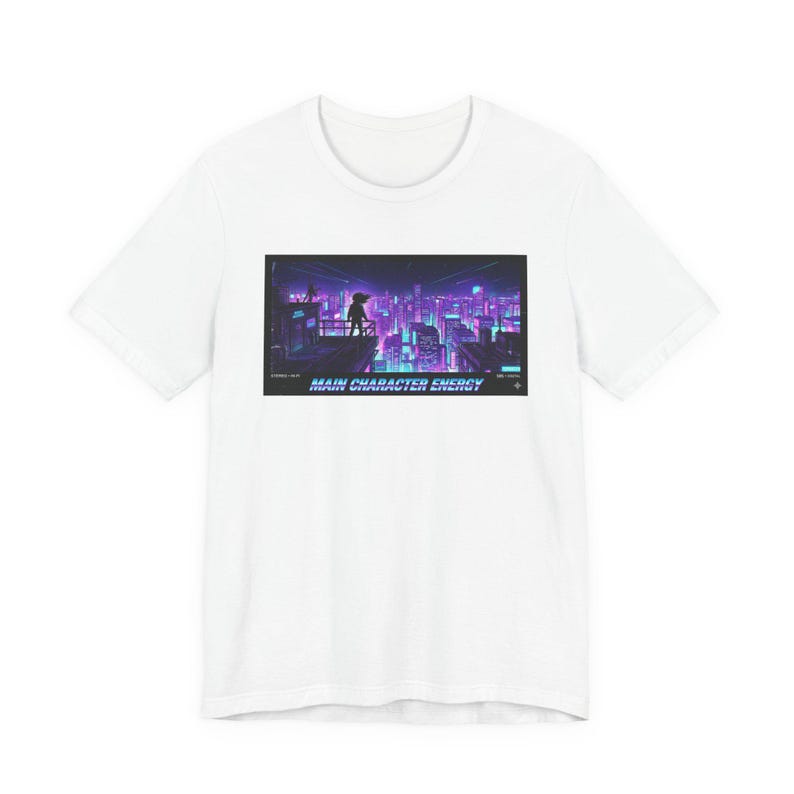 Main Character Energy Graphic Tee - Retro VHS Streetwear Gift image 4