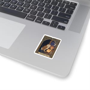 The Night Owl Tarot Tee Sticker zdjęcie 2