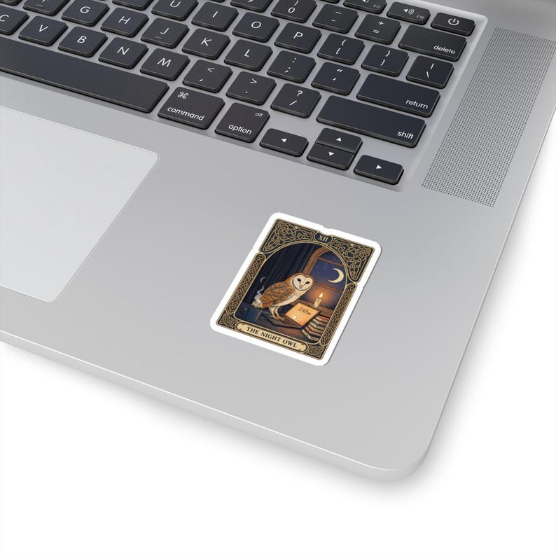 The Night Owl Tarot Tee Sticker zdjęcie 2