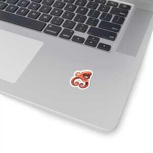 Octopus Figure Eight Sticker - Realistic Octopus Kiss-Cut Sticker, Ocean Lover Gift Bild 11