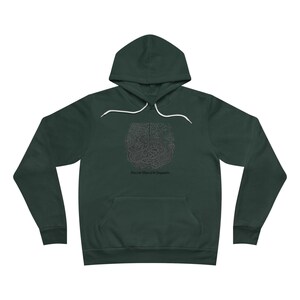 Fear Is the Misuse of the Imagination Hoodie - Dark Art Quote Gift Bild 10
