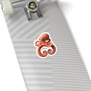 Octopus Figure Eight Sticker - Realistic Octopus Kiss-Cut Sticker, Ocean Lover Gift Bild 8