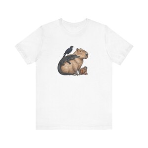 Camiseta estampada "Capibara With Friends" - Regalo de animales para relajarse al máximo imagen 4