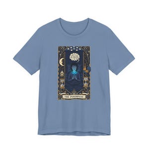 The Insomniac Tarot Card Graphic Tee - Night Owl Witchy Gift image 15