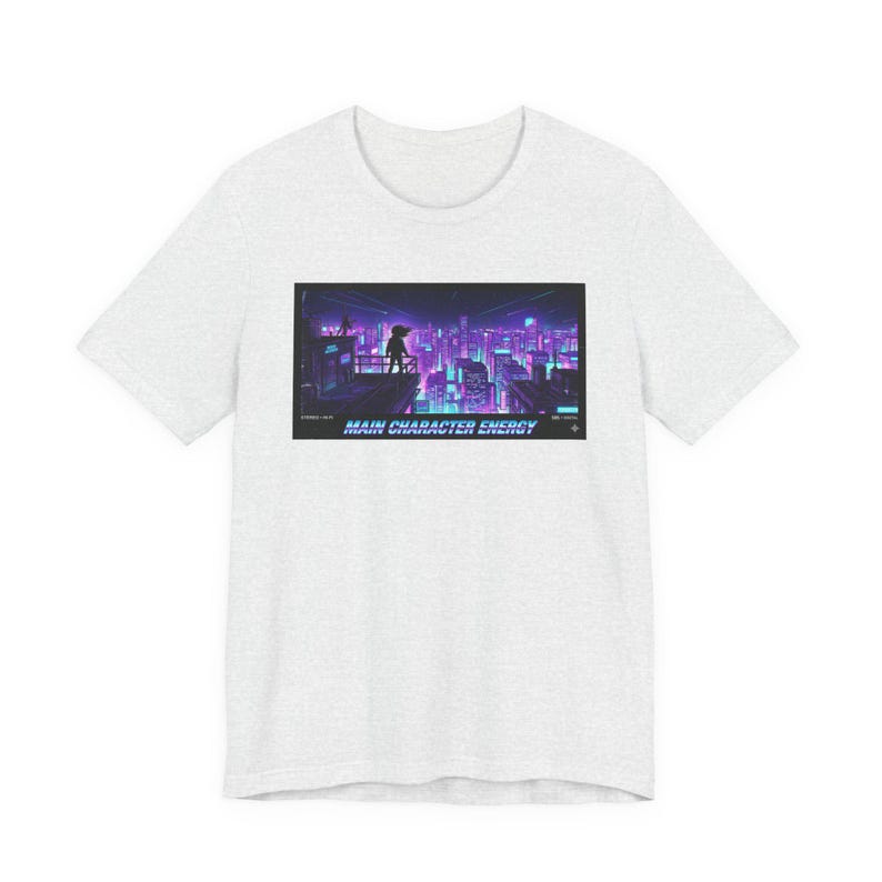 Main Character Energy Graphic Tee - Retro VHS Streetwear Gift image 5
