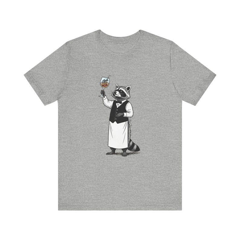 Trash Panda Sommelier Graphic Tee - Raccoon Wine Humor Gift image 10