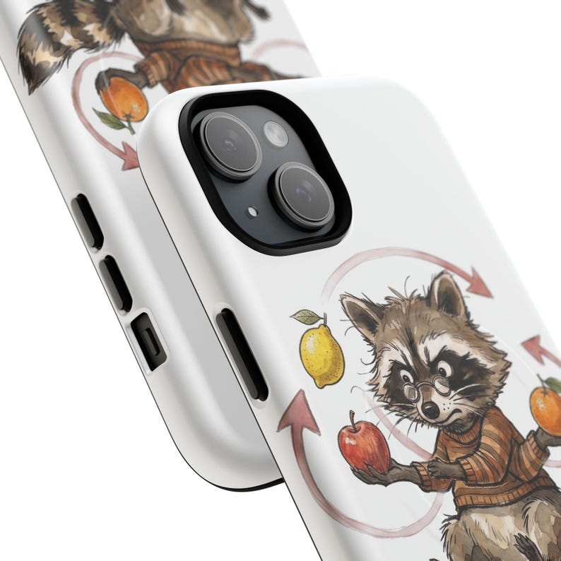 Mills Mess Raccoon Juggler Magnetic Phone Case - Funny Juggling Animal Gift image 17