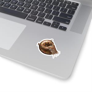 Steampunk Nautilus Submarine Sticker - Brass Chambered Nautilus Kiss-Cut Sticker, Jules Verne Gift bild 2