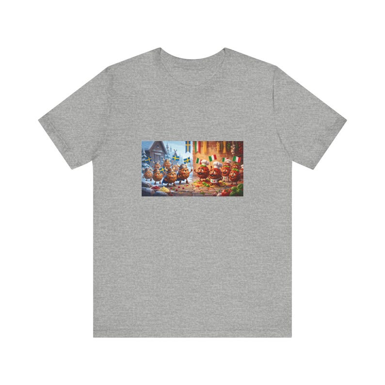 Meatball Wars Sweden vs Italy Graphic Tee - Funny Food Lover Gift image 8