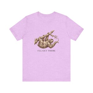 Funny Sloth T-Shirt, I'll Get There Tee, Lazy Animal Lover Gift Bild 17