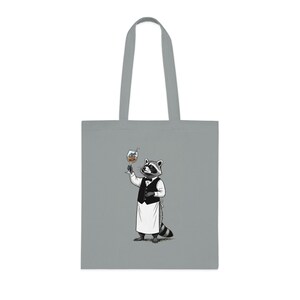 Trash Panda Sommelier Einkaufstasche - Waschbär Wein Humor Geschenk Bild 2