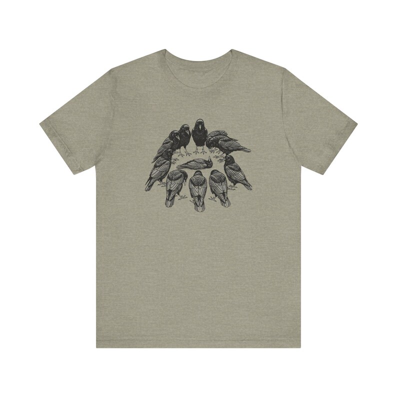 A Murder of Crows Graphic Tee - Gothic Bird Lover Gift bild 9