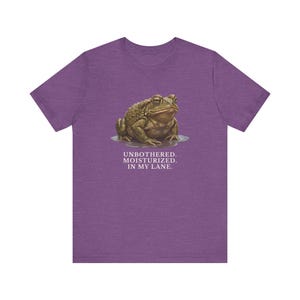 Unbothered Moisturized In My Lane Shirt, Funny Toad Tee, Frog Meme Gift, Cottagecore Self Care Graphic T-Shirt image 16