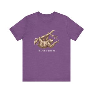 Funny Sloth T-Shirt, I'll Get There Tee, Lazy Animal Lover Gift Bild 16