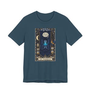 The Insomniac Tarot Card Graphic Tee - Night Owl Witchy Gift image 3