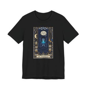 The Insomniac Tarot Card Graphic Tee - Night Owl Witchy Gift image 12