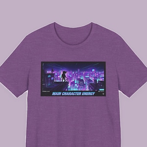 Main Character Energy Graphic Tee - Retro VHS Streetwear Gift image 1
