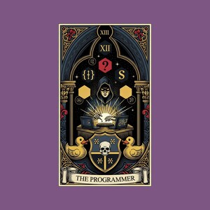 The Programmer Tarot Card Graphic Tee - Funny Graphic Gift Bild 2