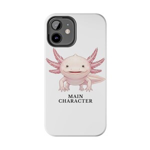 Coque de téléphone Axolotl – Personnage principal Énergie, accessoire amphibien rose image 20