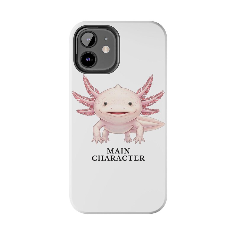 Coque de téléphone Axolotl – Personnage principal Énergie, accessoire amphibien rose image 20