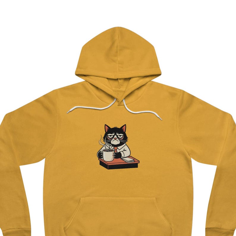 Sudadera con capucha "No me molestes" - Regalo para gatos gruñones de oficina imagen 1