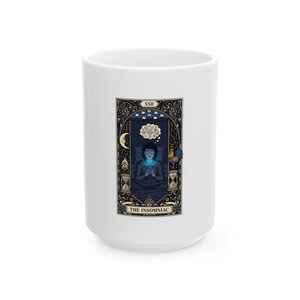 The Insomniac Tarot Card Ceramic Mug - Night Owl Witchy Gift image 2