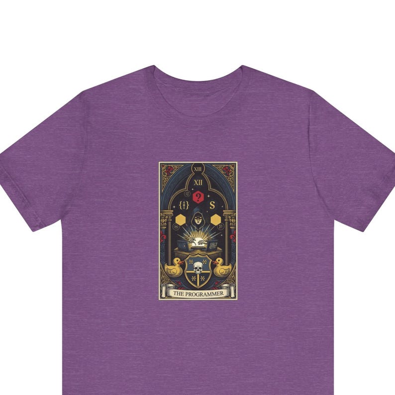 The Programmer Tarot Card Graphic Tee - Funny Graphic Gift Bild 1