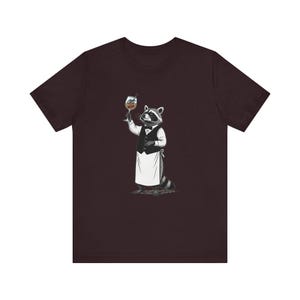 Trash Panda Sommelier Graphic Tee - Raccoon Wine Humor Gift image 12