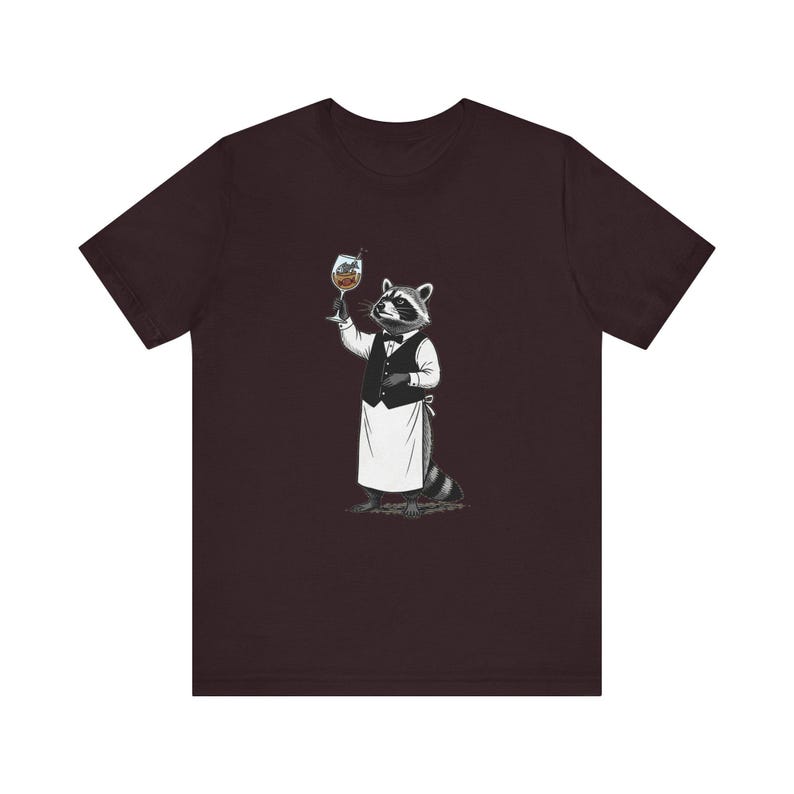 Trash Panda Sommelier Graphic Tee - Raccoon Wine Humor Gift image 12