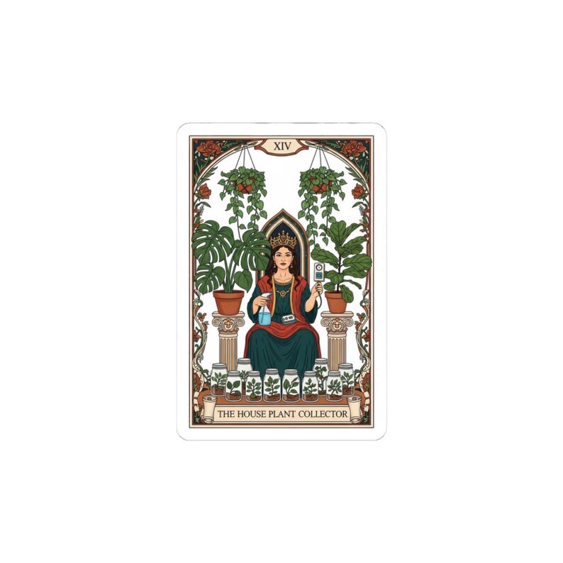 House Plant Collector Tarot Card Sticker bild 1