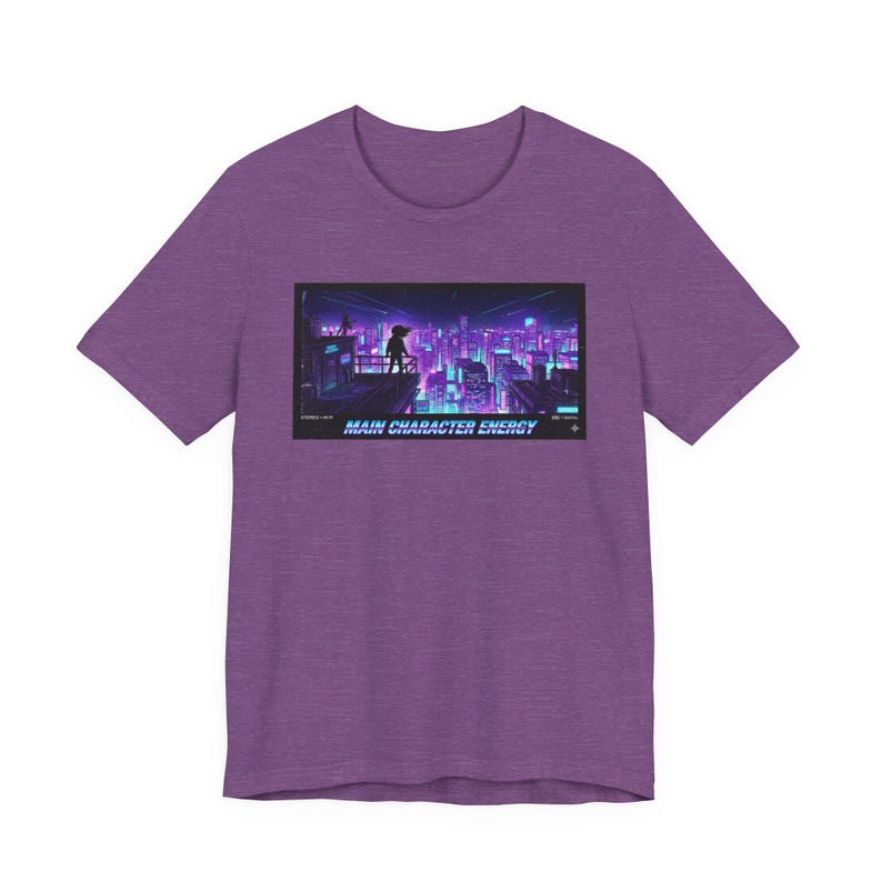 Main Character Energy Graphic Tee - Retro VHS Streetwear Gift image 3