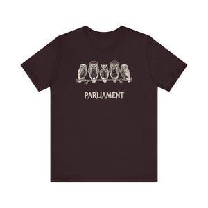 Funny Owl Shirt, Parliament of Owls Collective Noun Tee, Bird Nerd Gift, Literary Humor T-Shirt, Birder Gift, English Teacher Graphic Tee image 20