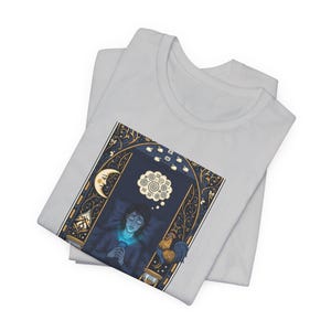 The Insomniac Tarot Card Graphic Tee - Night Owl Witchy Gift image 5