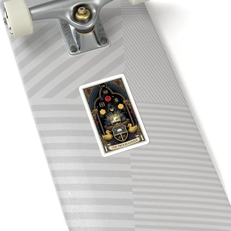 The Programmer Tarot Card Sticker - Funny Graphic Gift image 8