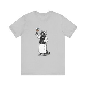 Trash Panda Sommelier Graphic Tee - Raccoon Wine Humor Gift image 5