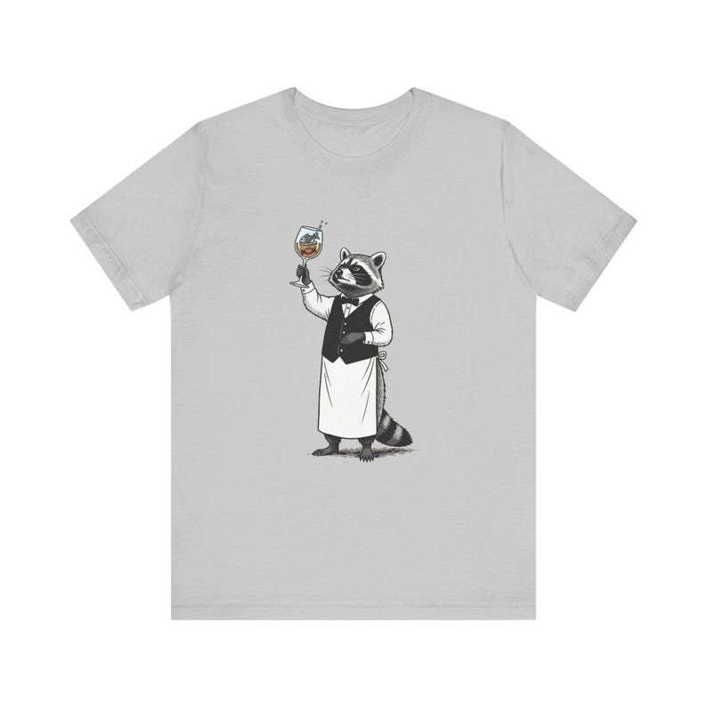 Trash Panda Sommelier Graphic Tee - Raccoon Wine Humor Gift image 5