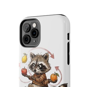 Funda para teléfono Mills Mess Mapache Malabarista - Divertido regalo de animal malabarista imagen 10