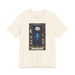 The Insomniac Tarot Card Graphic Tee - Night Owl Witchy Gift image 13