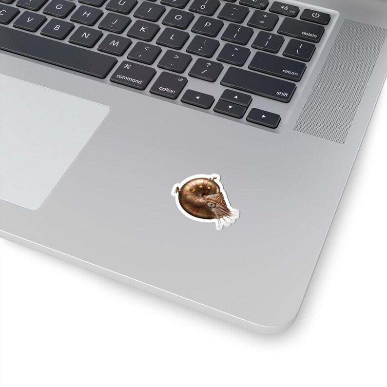 Steampunk Nautilus Submarine Sticker - Brass Chambered Nautilus Kiss-Cut Sticker, Jules Verne Gift bild 11