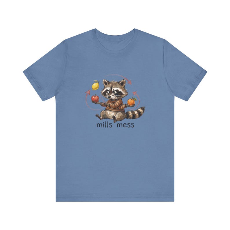 Mills Mess Raccoon Juggler Graphic Tee - Funny Juggling Animal Gift Bild 10