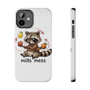 Funda para teléfono Mills Mess Mapache Malabarista - Divertido regalo de animal malabarista imagen 19
