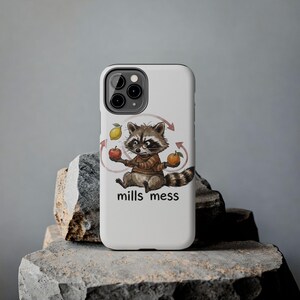 Funda para teléfono Mills Mess Mapache Malabarista - Divertido regalo de animal malabarista imagen 11