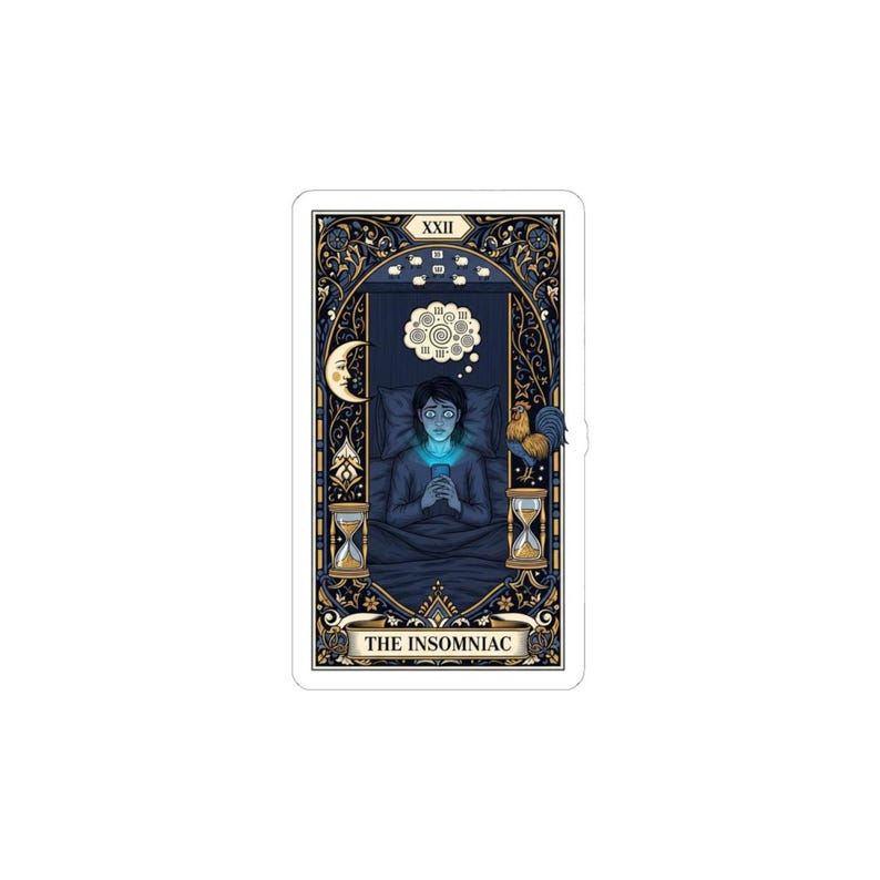 The Insomniac Tarot Card Sticker image 4