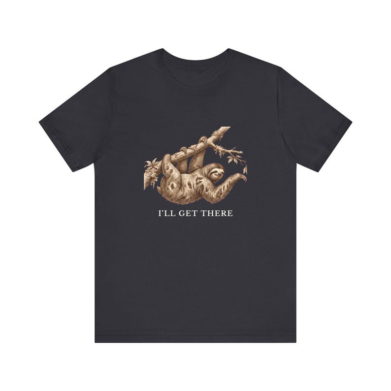 Funny Sloth T-Shirt, I'll Get There Tee, Lazy Animal Lover Gift Bild 10