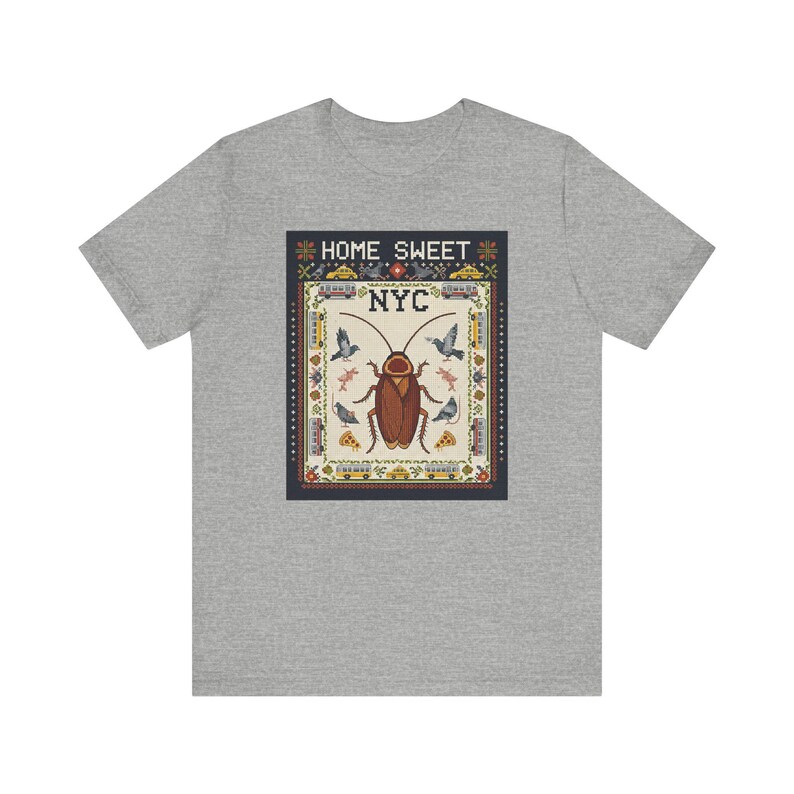 Home Sweet NYC Graphic Tee - New York City Animal Art Gift afbeelding 6