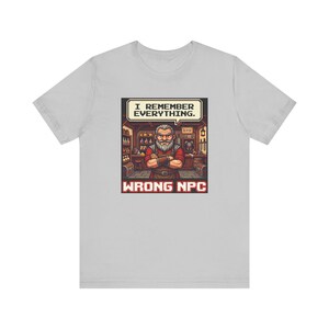 Wrong NPC Dialogue Graphic Tee - Pixel Art Gaming Humor Gift image 15