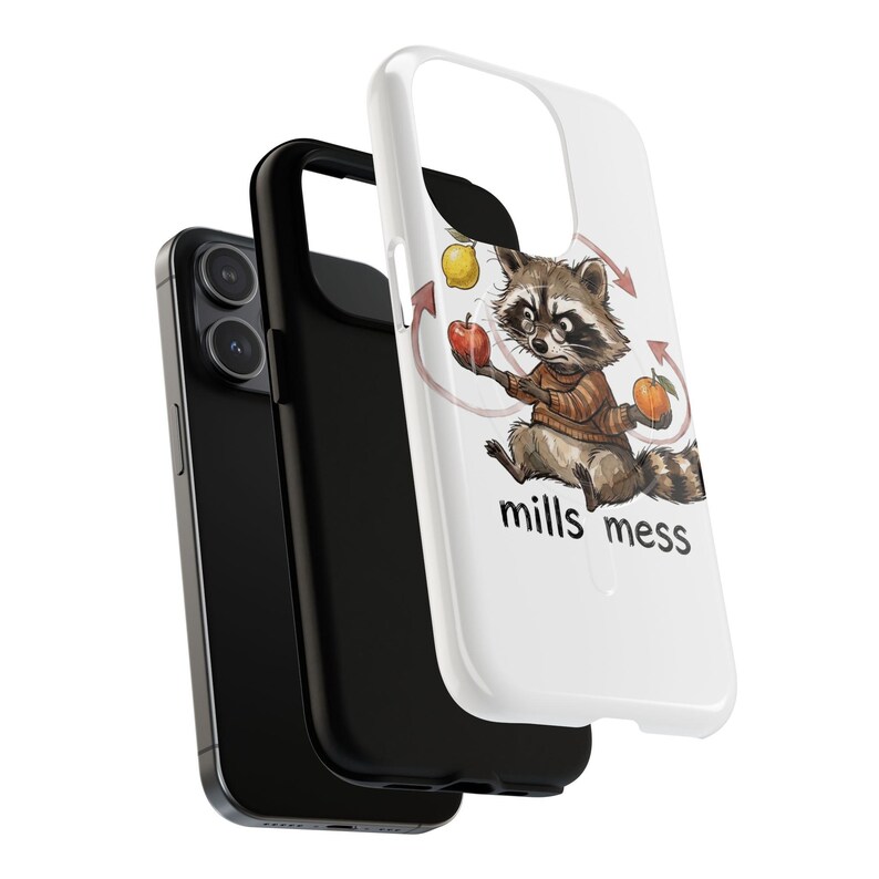 Mills Mess Raccoon Juggler Magnetic Phone Case - Funny Juggling Animal Gift image 9